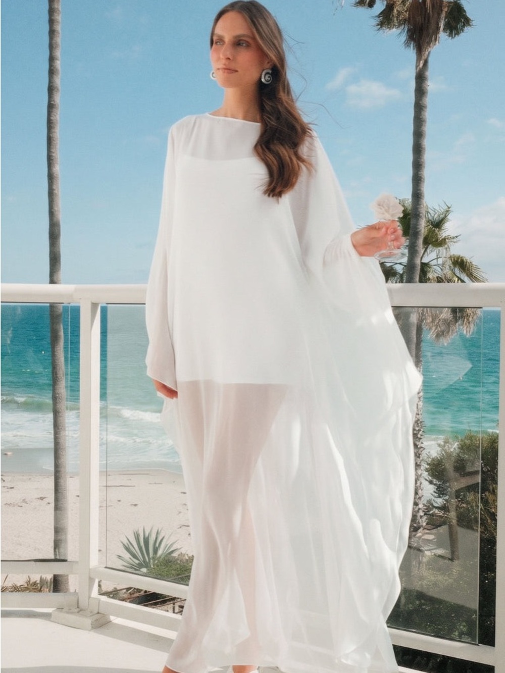 NWT Show Me Your Mumu Olsen Maxi Dress Wedding Cake Chiffon